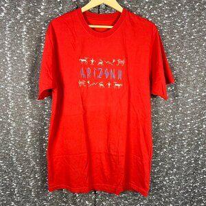 Arizona State‎ Embroidered Petrified Forest Petroglyphs Short Sleeve T-shirt